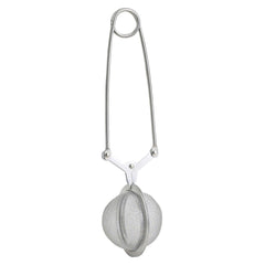 Stainless Steel Infuser Tea Leaves Herb Mesh Ball Filter with Squeeze Scissors Grip