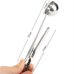 Stainless Steel Tea Spoon with Clamp